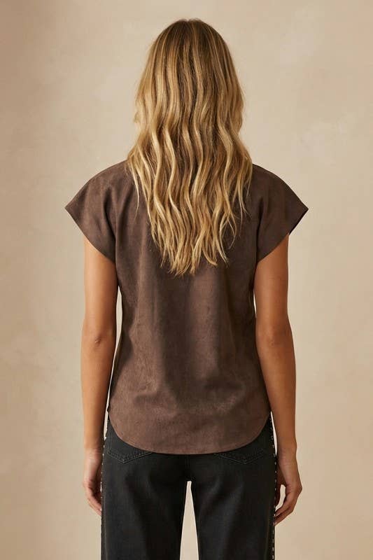 Soft Matte Drop Shoulder Blouse