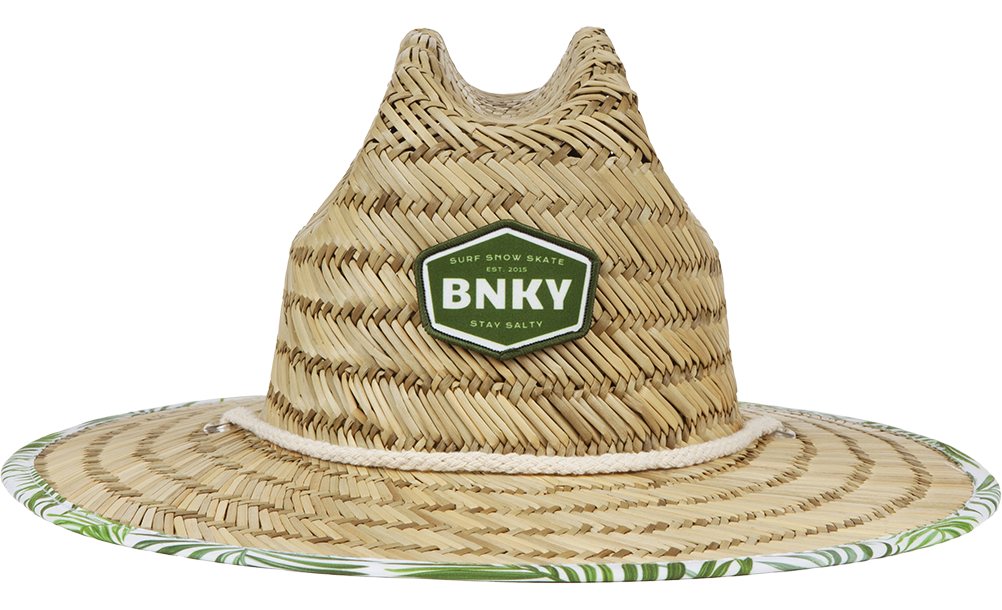 Kids Straw Sun Hat Barney Patrol (Moss)