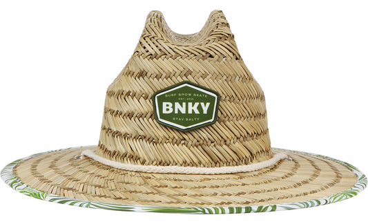 Kids Straw Sun Hat Barney Patrol (Moss)
