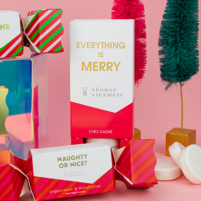 Naughty or Nice? - Mini Shower Steamer Popper Gift Set