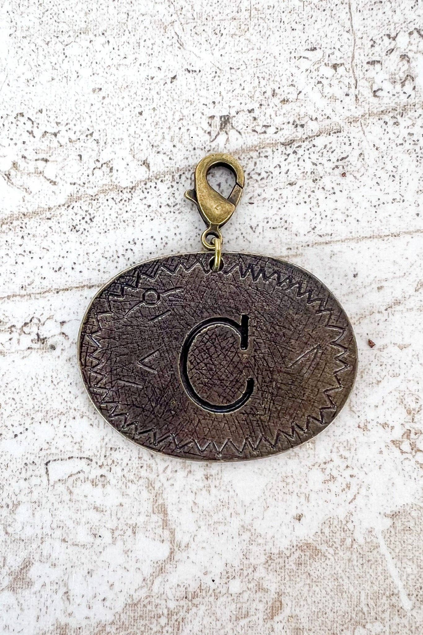 Dylan Collective Bronze Oval Letter Charms