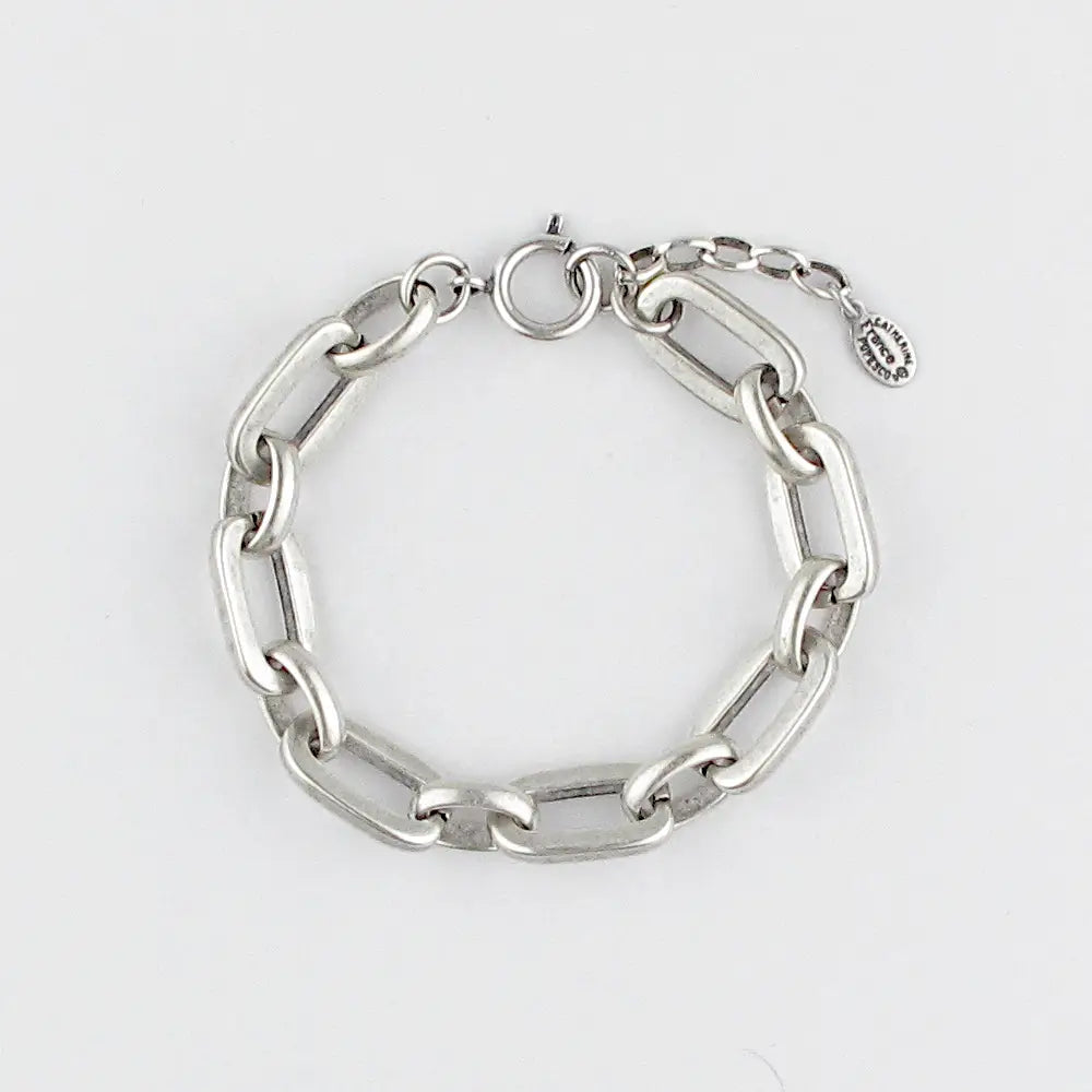 Rectangular Link Bracelet - Silver