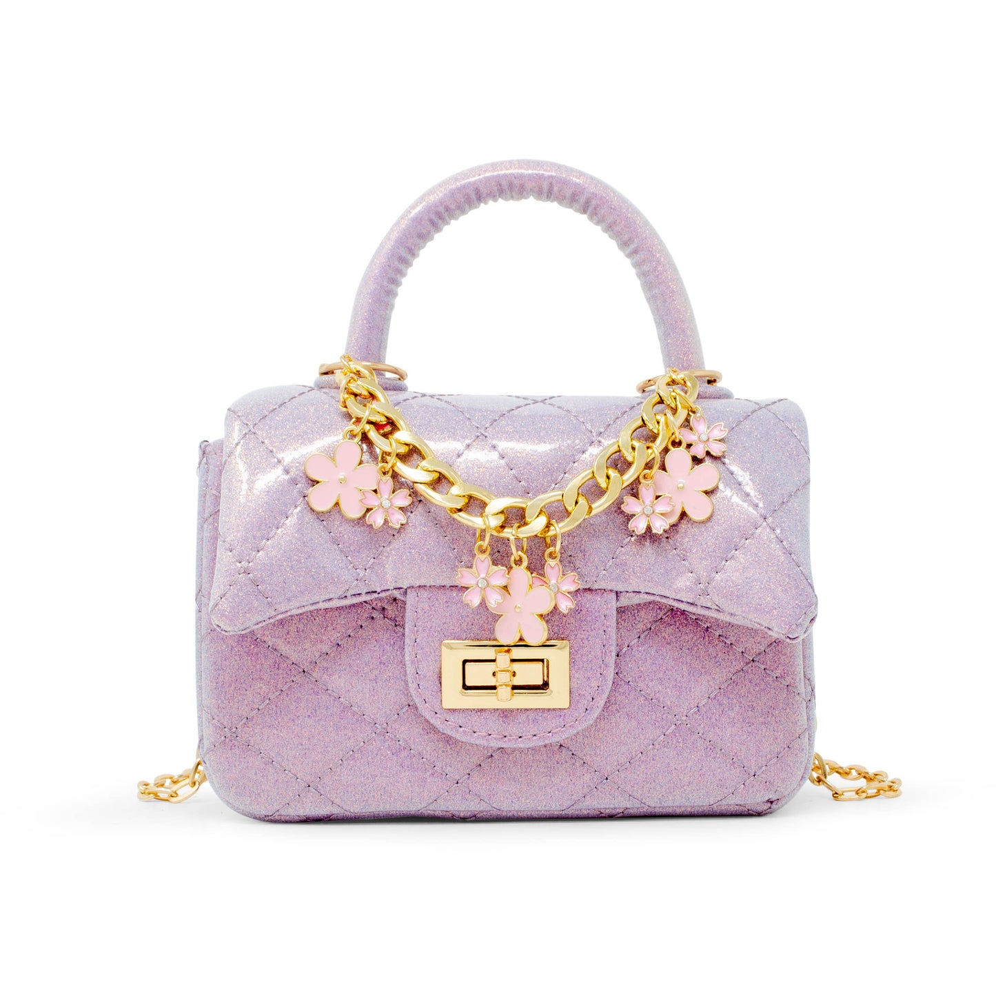 Classic Sparkle Top Handle Handbag