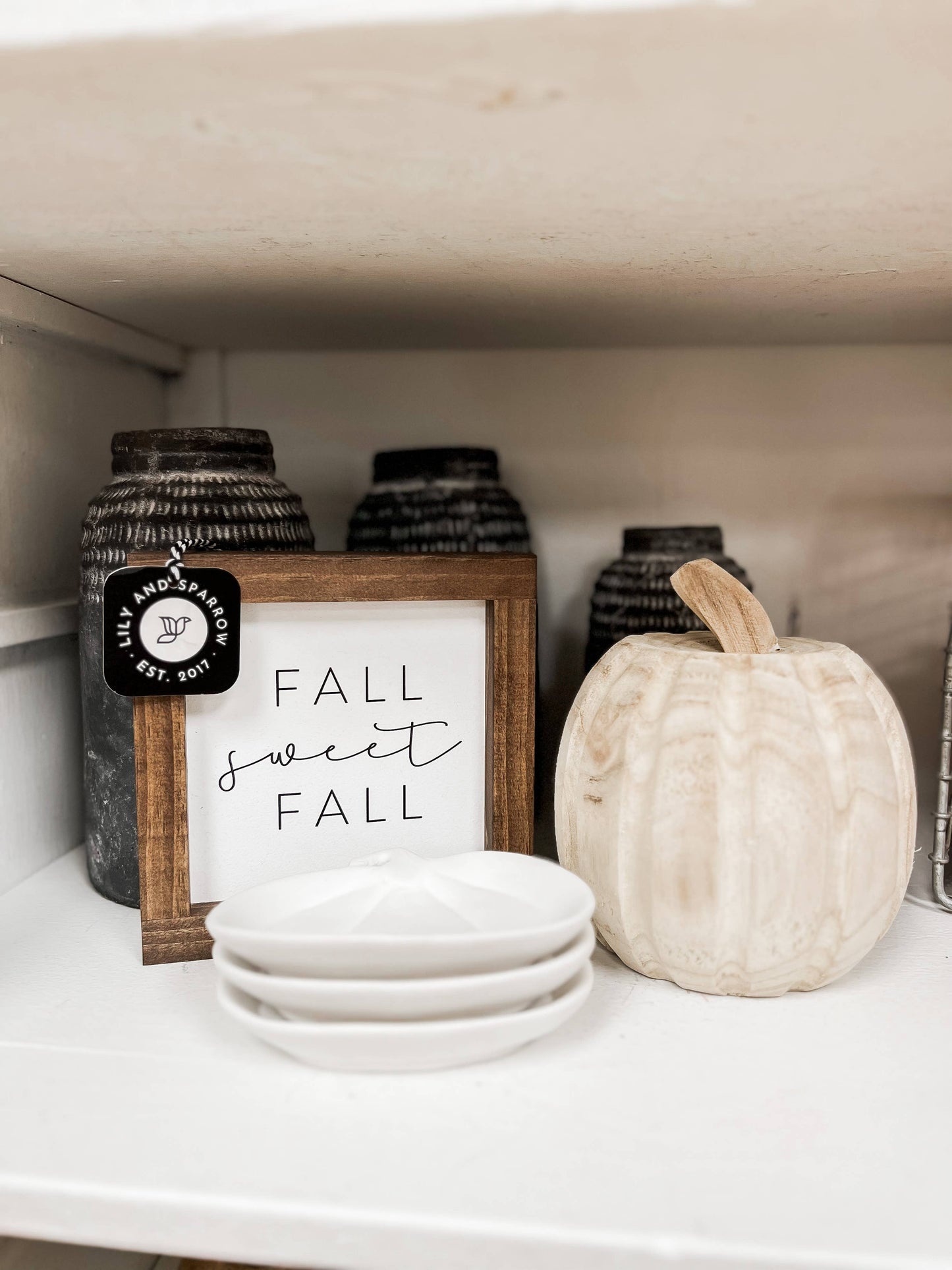 Fall Sweet Fall Wall Decor - White/Light Oak