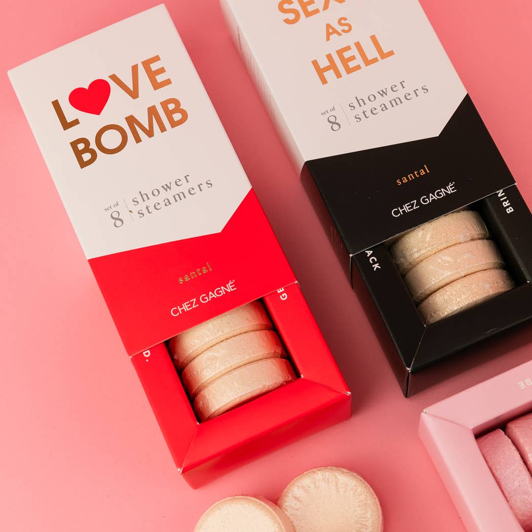 Love Bomb - Santal Aromatherapy Shower Steamers - Set of 8