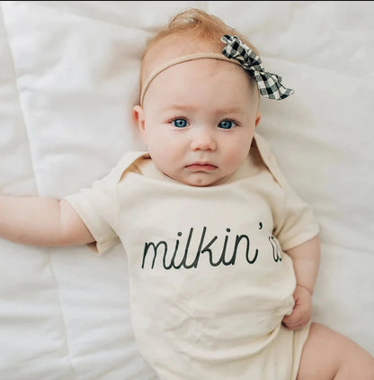 Milkin' It Organic Baby Onesie