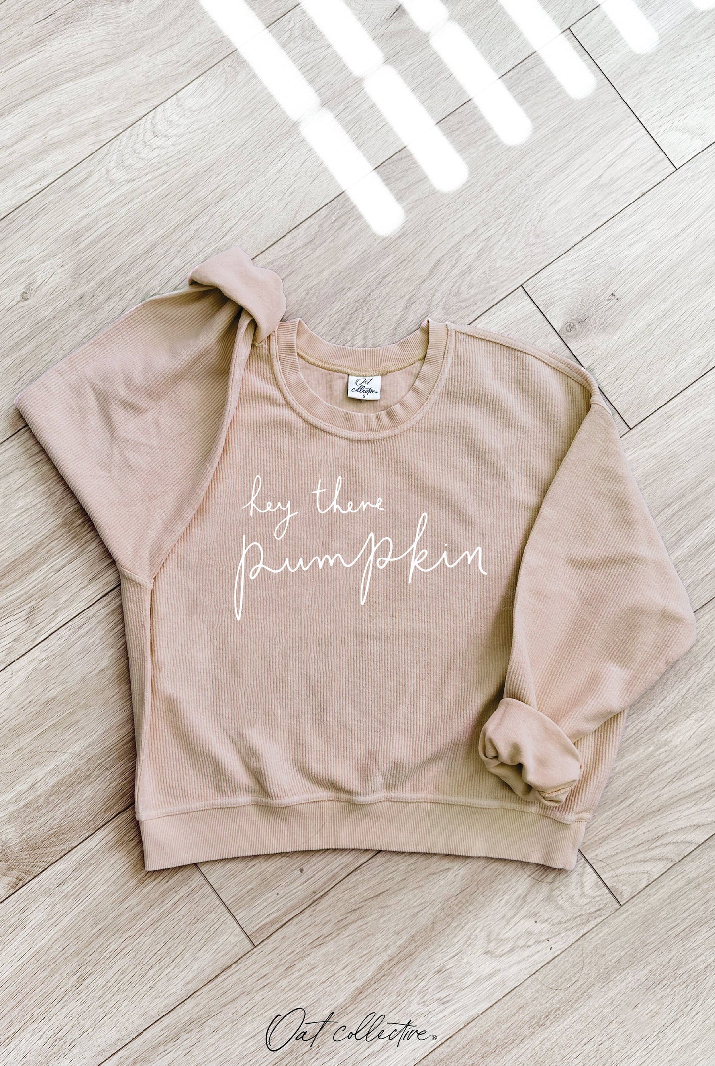 HEY THERE Cropped Thermal  Thermal Vintage Pullover