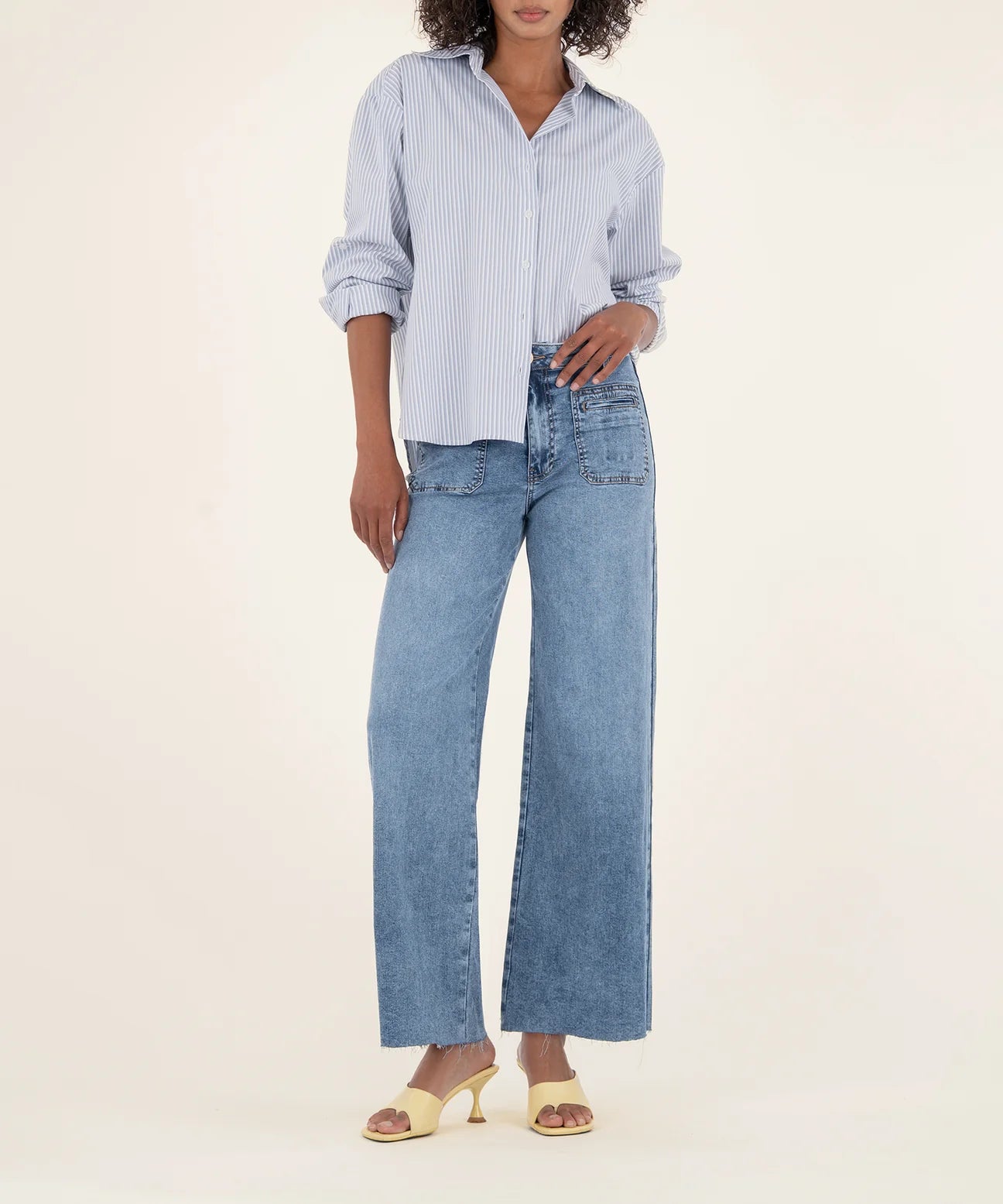 Meg Patch Pocket High Rise Jeans