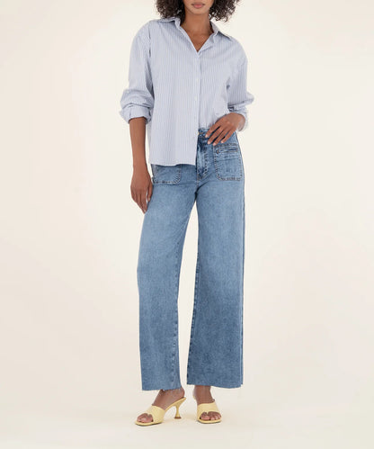 Meg Patch Pocket High Rise Jeans