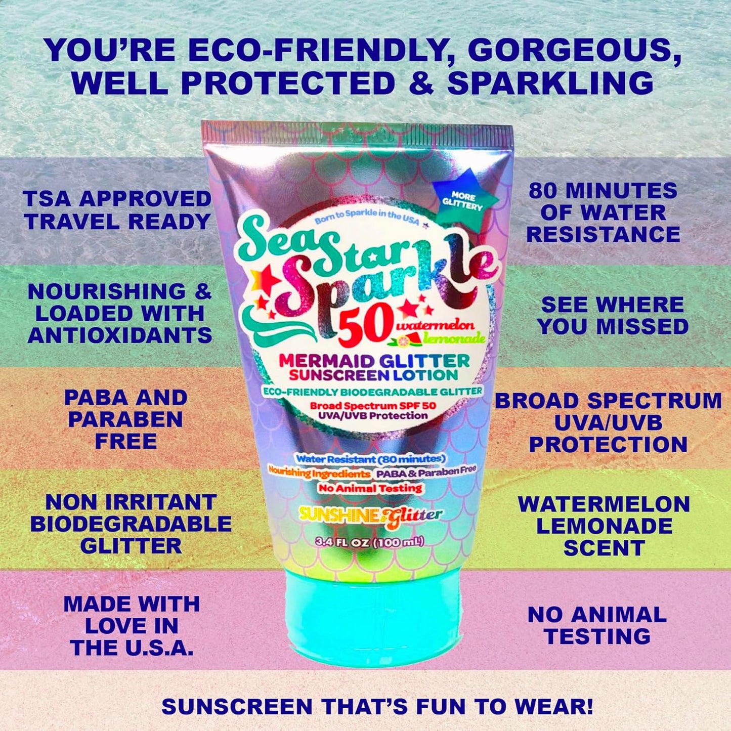 Mermaid Glitter Sunscreen