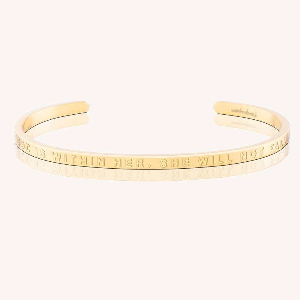 MantraBand God Is Within Her, She Will Not Fall bracelet view 5