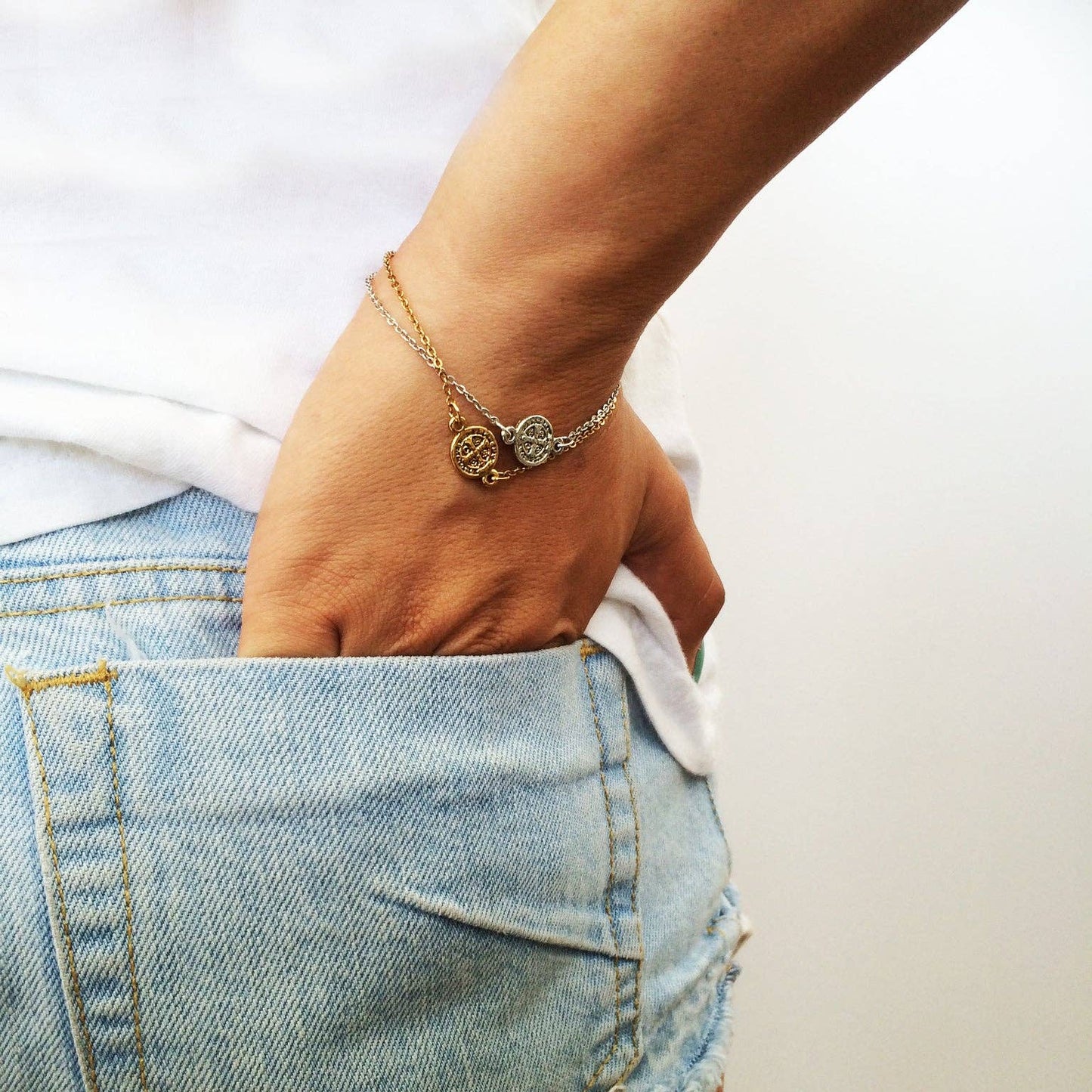 Breathe Benedictine Chain Bracelet
