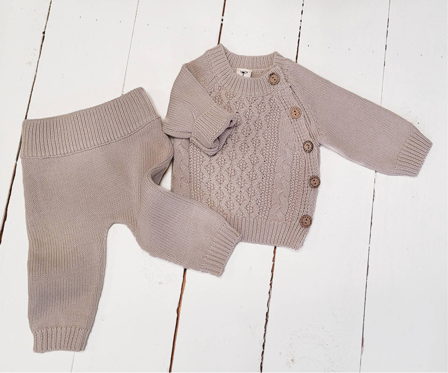 Sasha Knit Set - Taupe