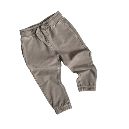 Acid Wash Joggers - Tan