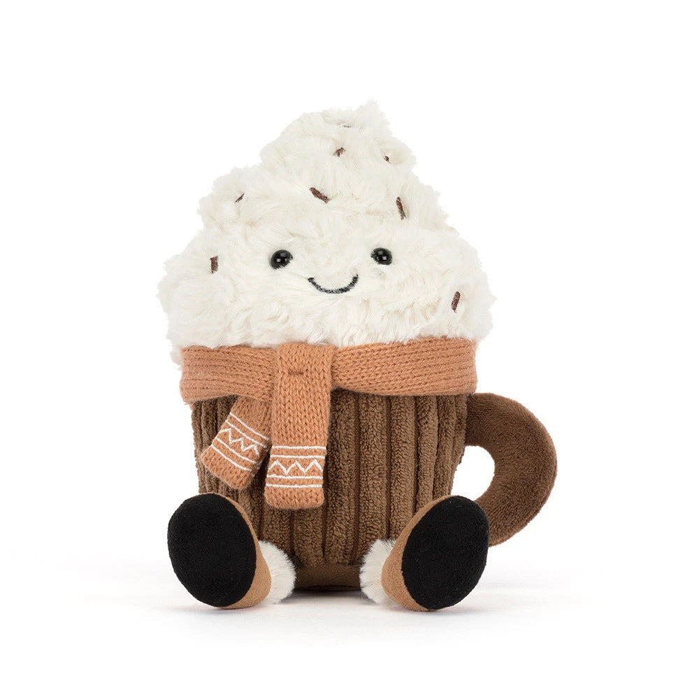 Jellycat Amuseables Scarffles Hot Chocolate detail