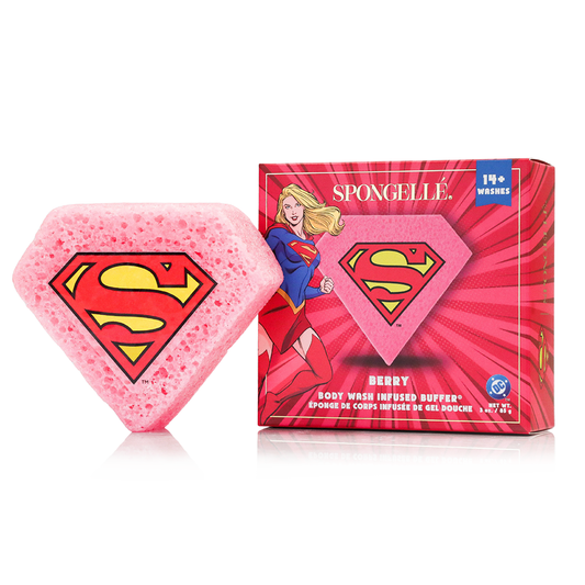 Spongellé Supergirl Berry body buffer