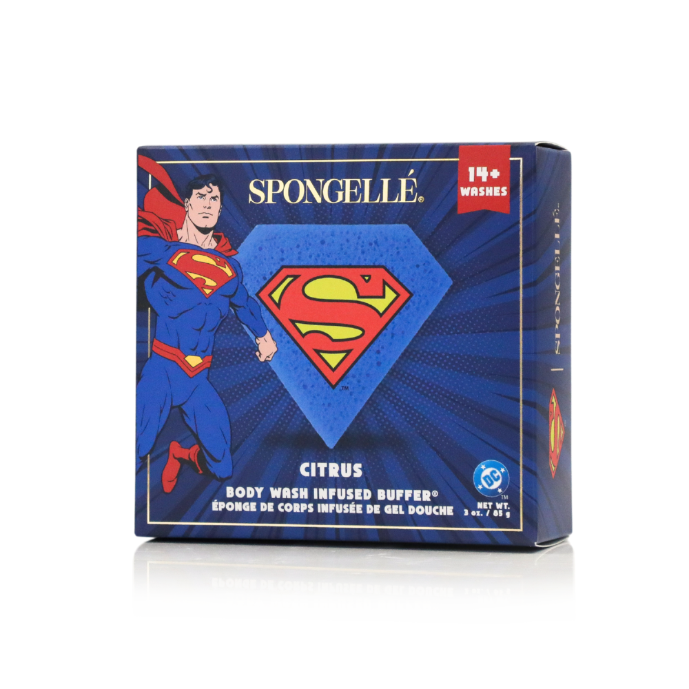 Spongellé Superman Citrus body buffer, alternate view