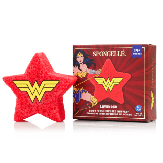 Spongellé Wonder Woman Lavender body buffer