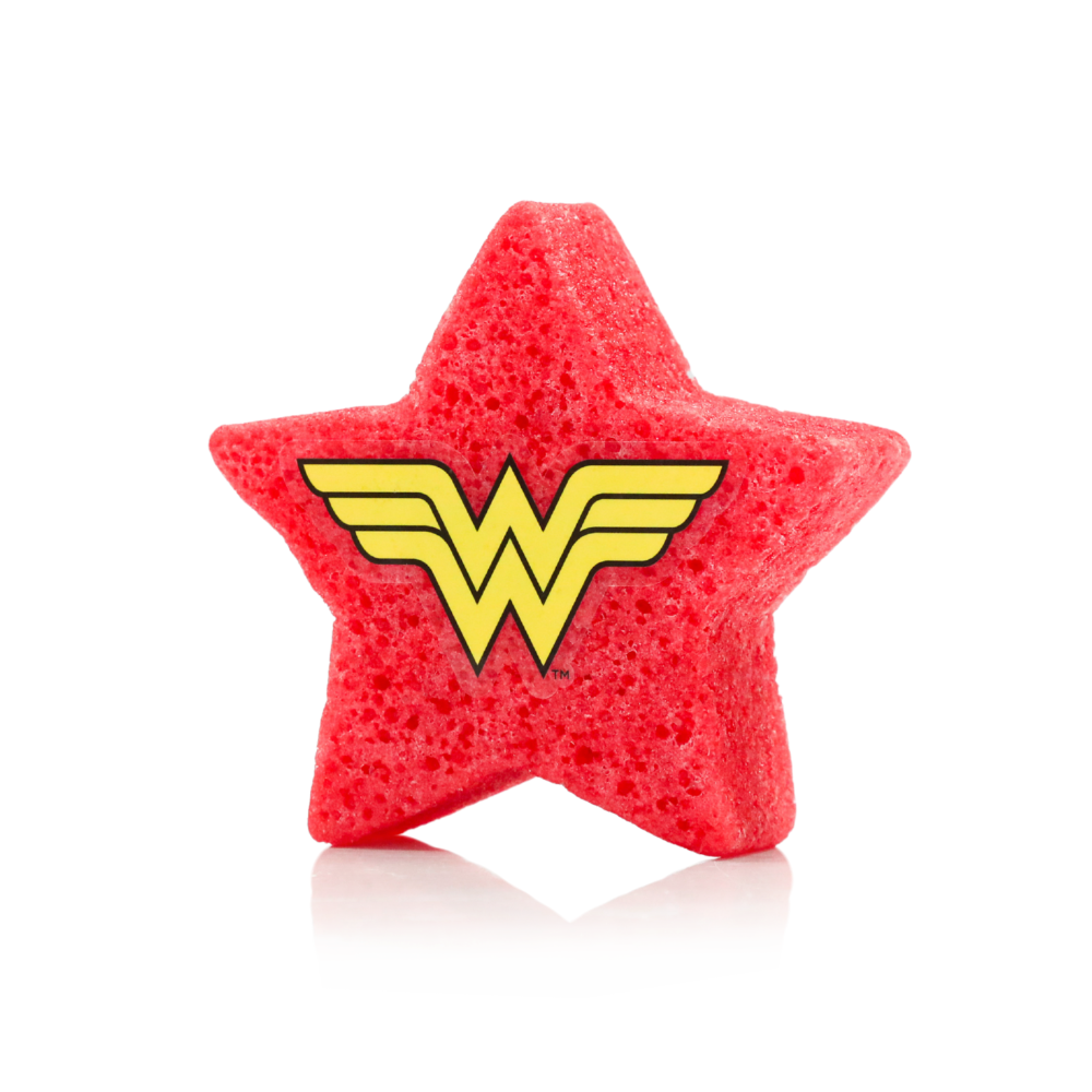 Spongellé Wonder Woman Lavender body buffer, alternate view