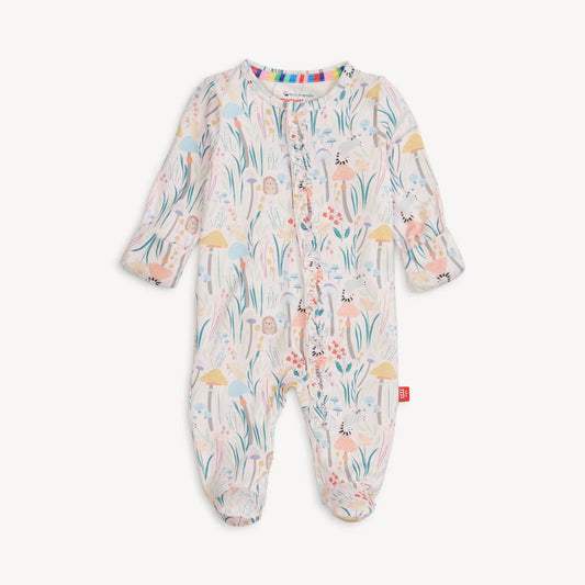 Shrooms & Blooms Ruffle Modal Footie