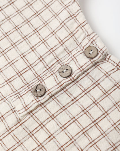 Cedar Check Woven Boxy Top
