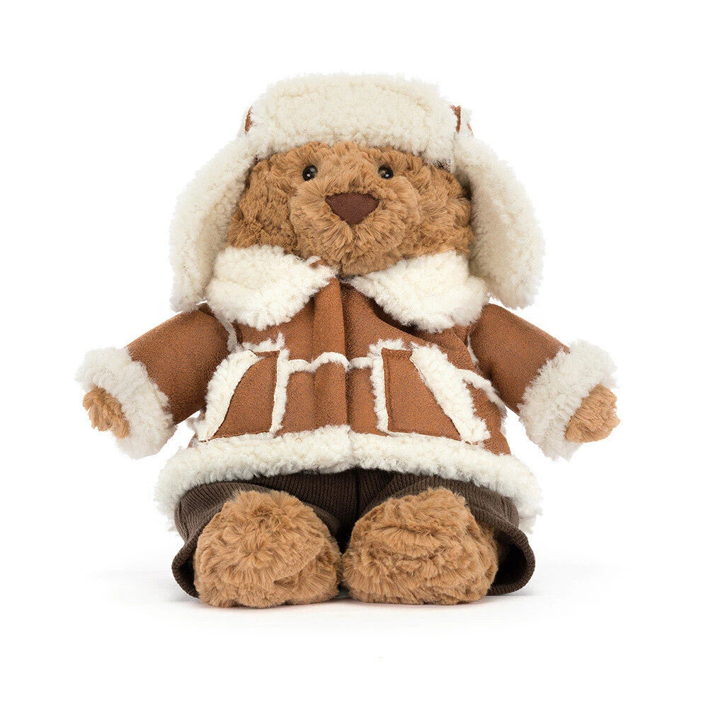 Jellycat Bartholomew Bear 'Alpine' hat detail