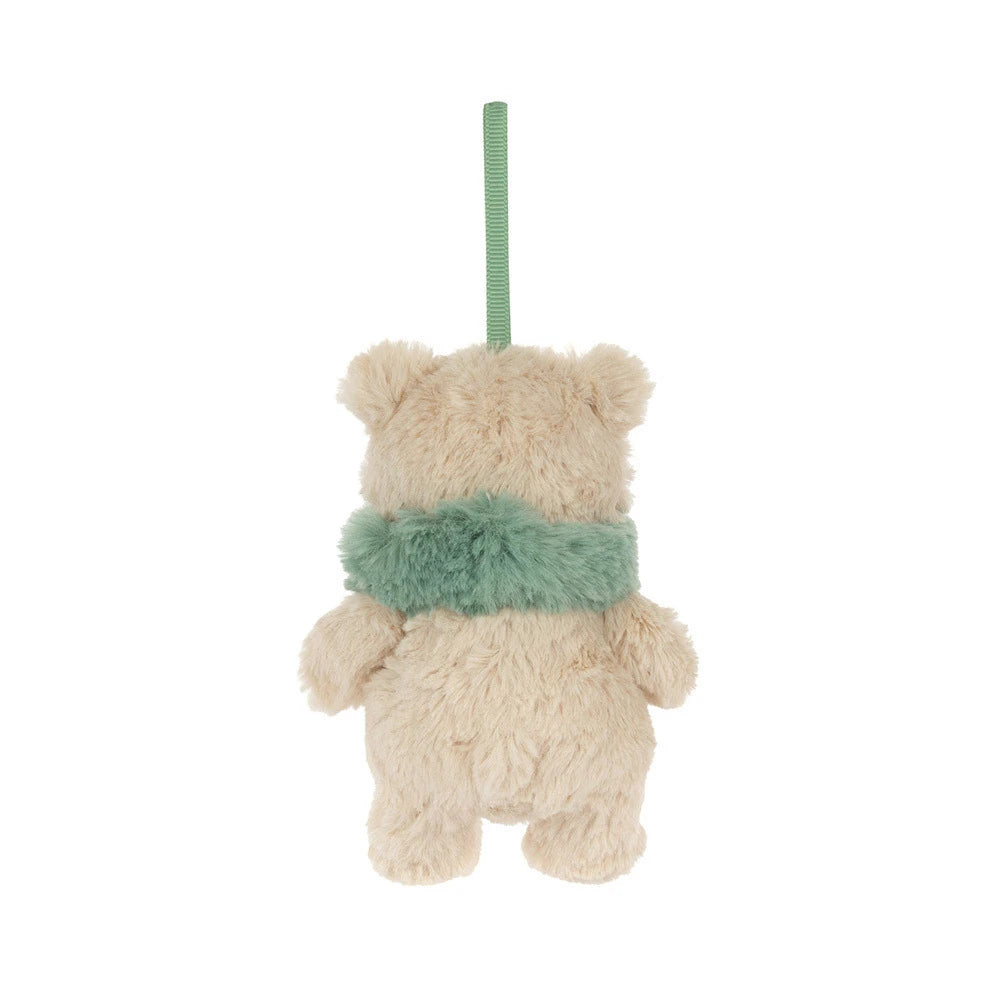 Jellycat Bartholomew Bear Jr. Winter Warmer Decoration back view