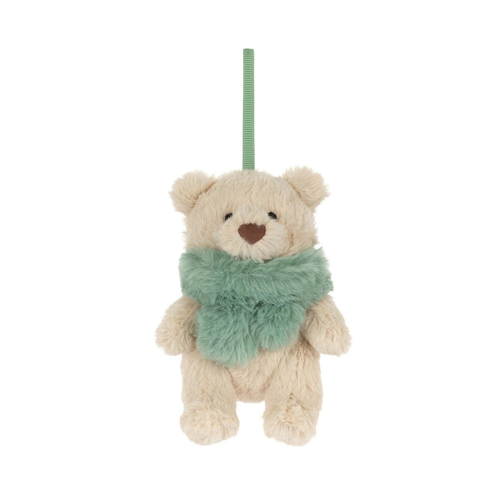 Jellycat Bartholomew Bear Jr. Winter Warmer Decoration detail