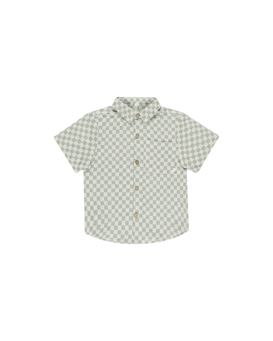 Collared Sage Check Shirt