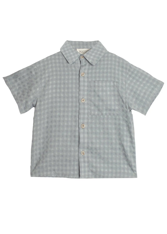 Checkmate Gingham Top - Blue