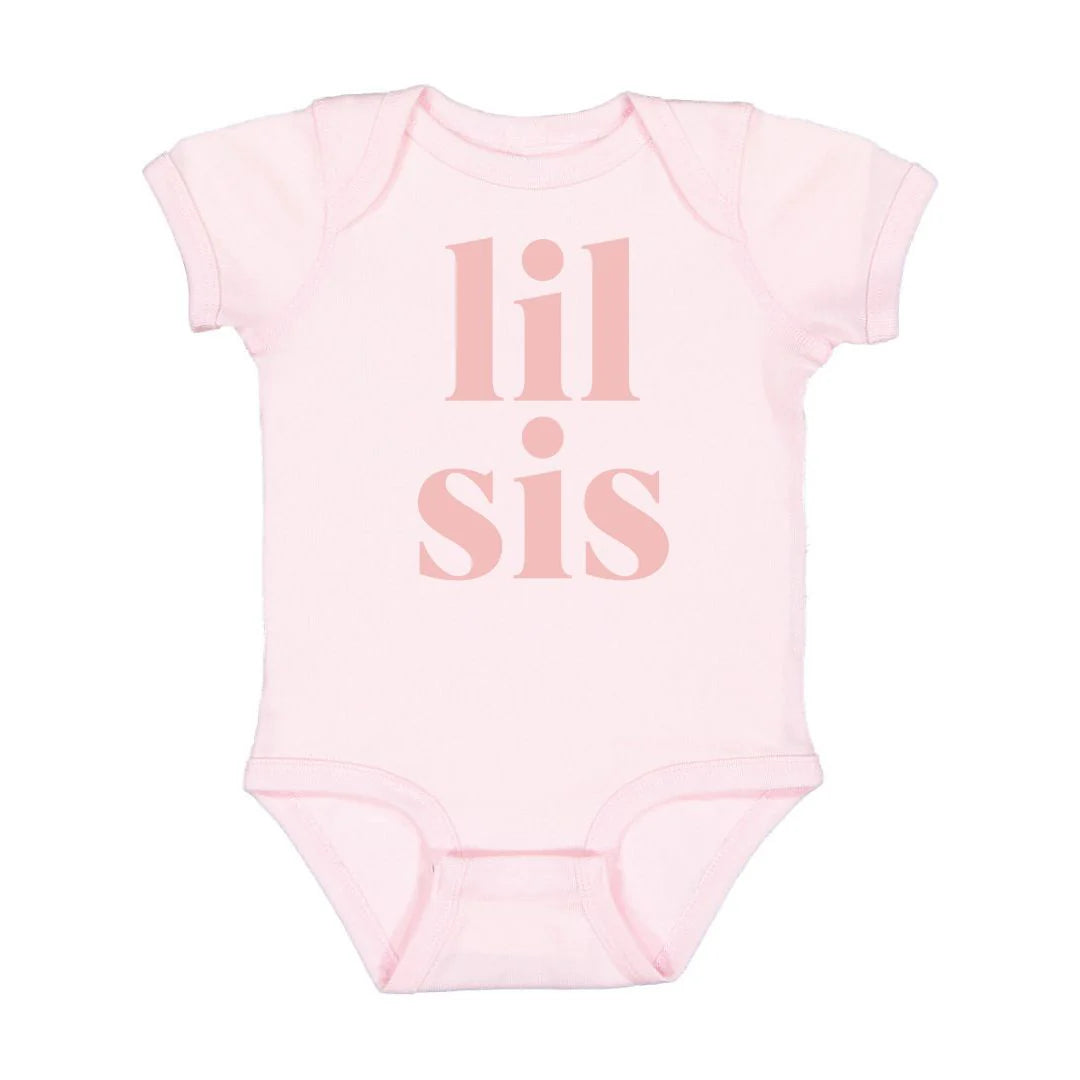 Lil Sis Onesie - Pink