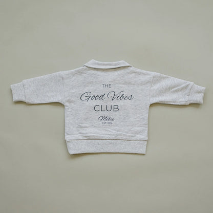 Good Vibes Quarter Zip French Terry Set