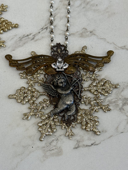 Small Gilded Sacred Snowflake