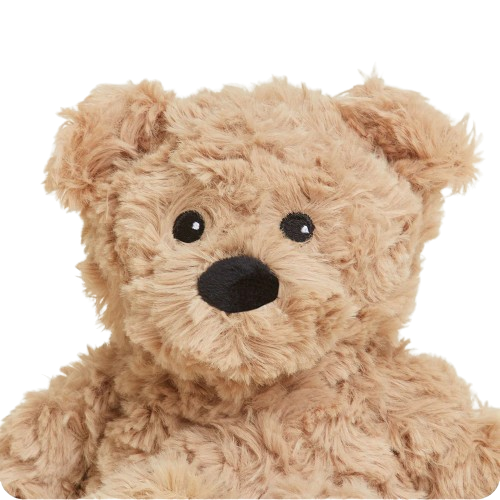 Brown Curly Bear Warmies Junior