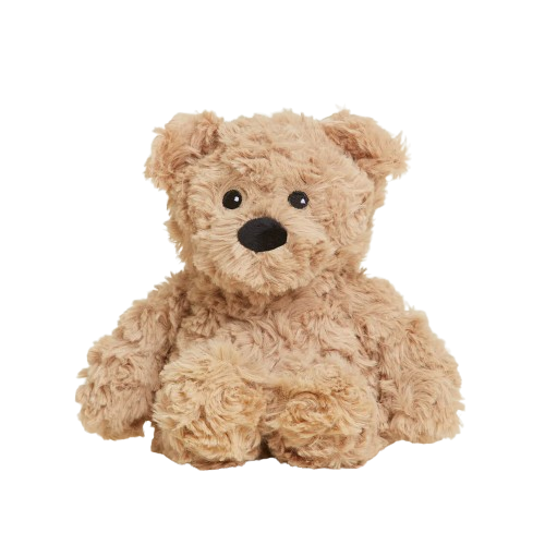 Brown Curly Bear Warmies Junior