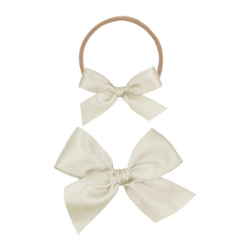 Satin Bow Medium Headband