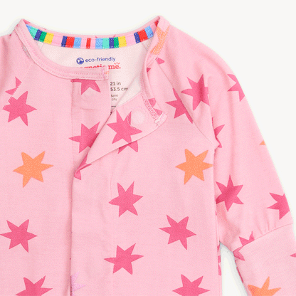 Pink Cosmic Confetti Modal Footie