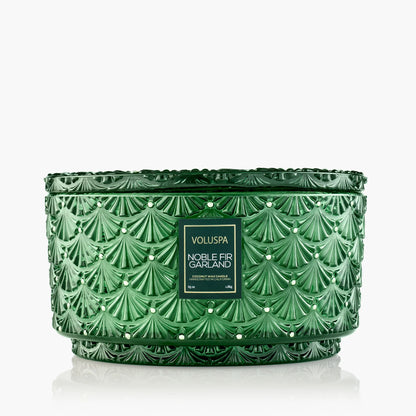 Voluspa Noble Fir Garland Centerpiece Candle