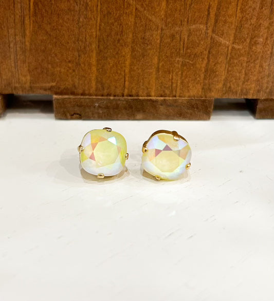 La Vie Parisienne Sand Opal Stud Earrings
