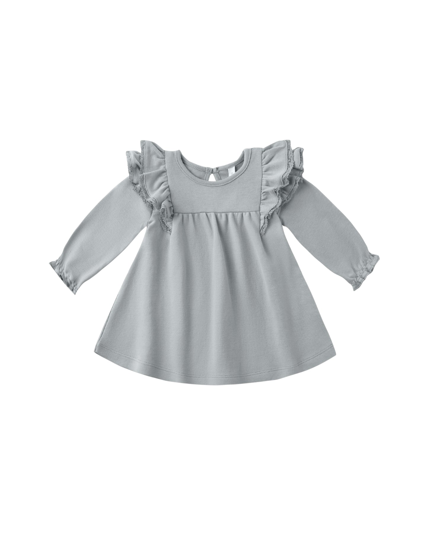 Steel Blue Flutter Dress