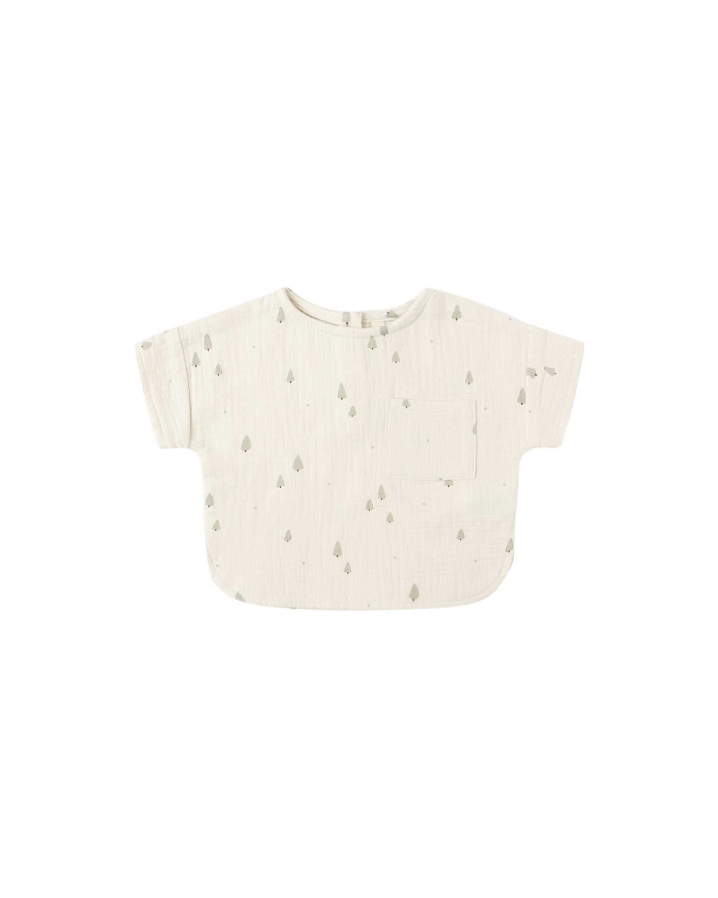 Trees Woven Boxy Top