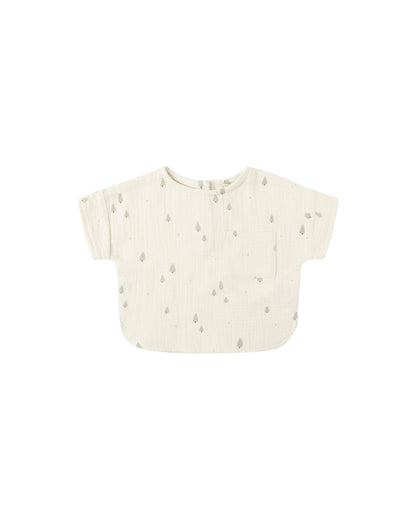 Trees Woven Boxy Top