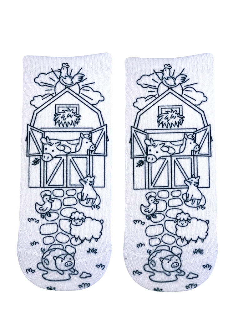 Living Royal Farm Coloring Socks