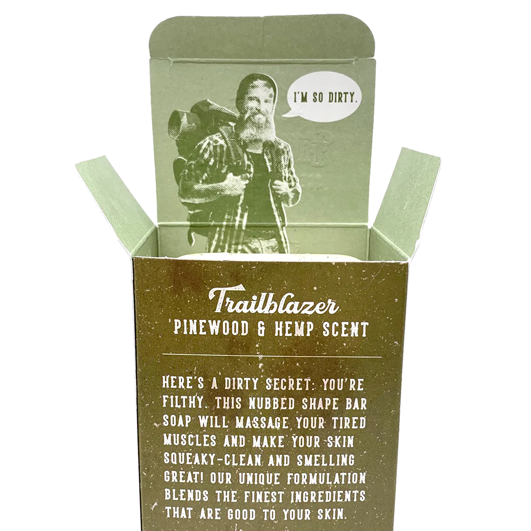 Pinewood & Hemp Trailblazer Massaging Soap Bar