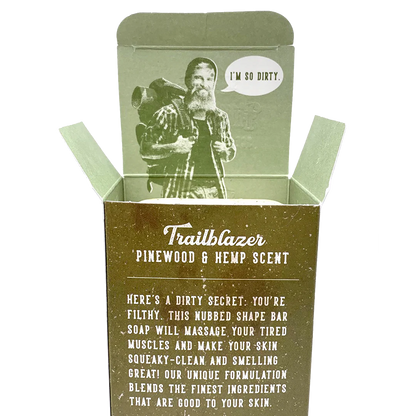 Pinewood & Hemp Trailblazer Massaging Soap Bar