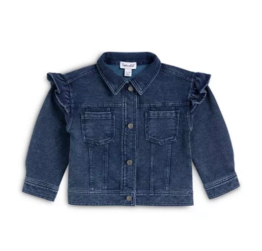 Ruffle Denim Jacket