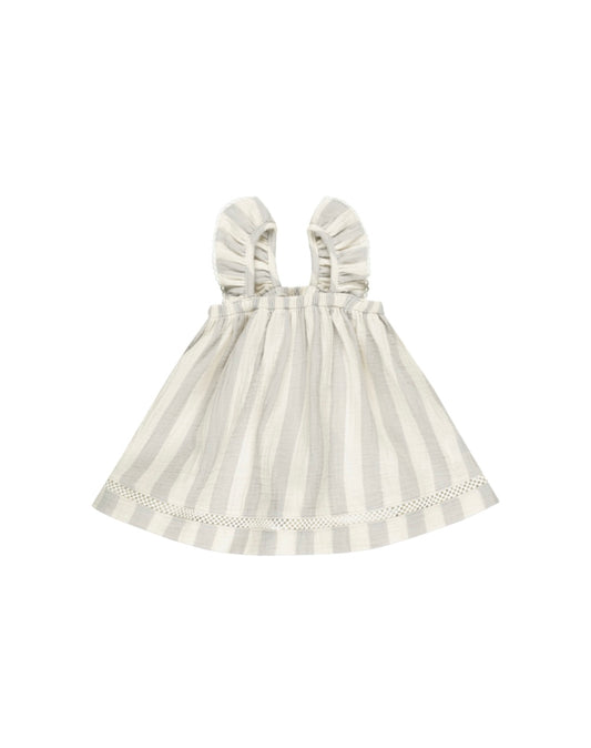 Sky Stripe Ruffled Tank Dress + Bloomers Set