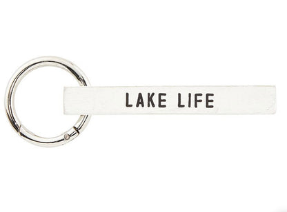 Lake Life Wooden Keychain