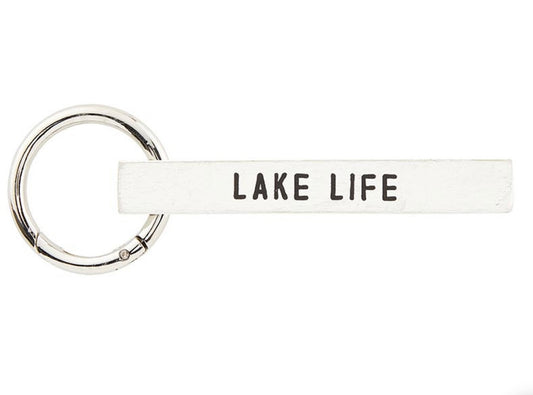 Lake Life Wooden Keychain