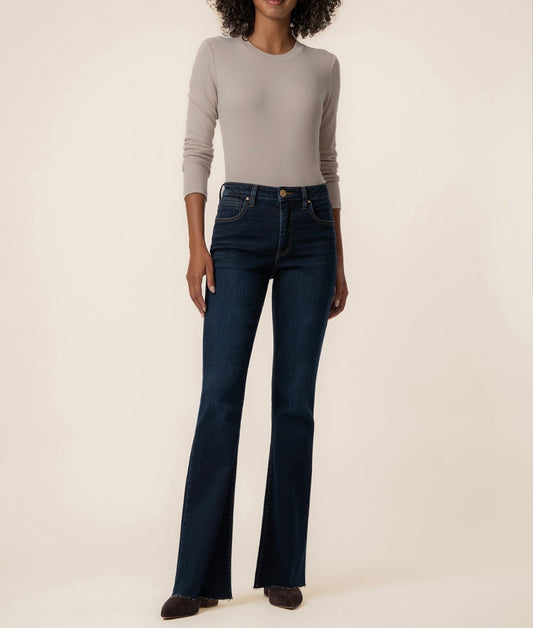 Ana High Rise Fab Ab Flare-Raw Hem